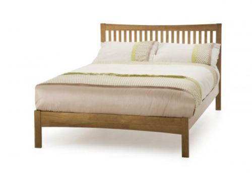 Serene Mya Honey Oak Finish 4ft Small Double Wooden Bed Frame