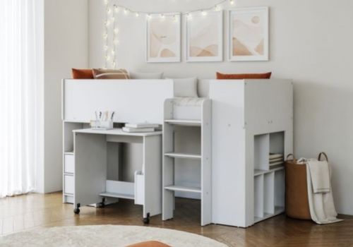 Flintshire Marley White Wooden Midsleeper Bed