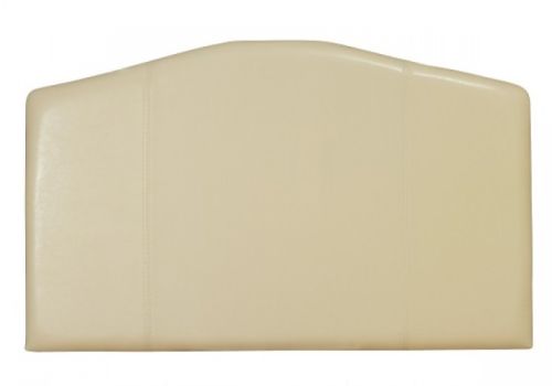 Serene Rosa 4ft Small Double Cream Faux Leather Headboard