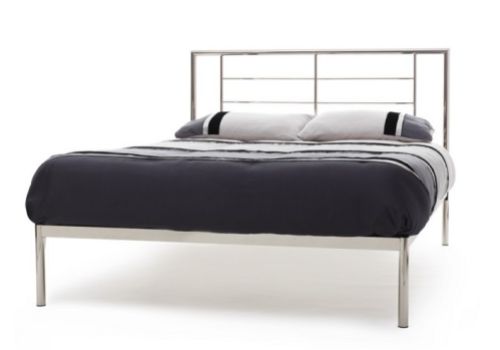 Serene Zeus 5ft King Size Nickel Metal Bed Frame