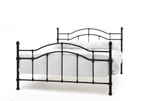 Serene Paris 5ft King Size Black Metal Bed Frame