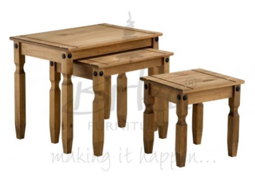 Birlea Corona Pine Nest of Tables