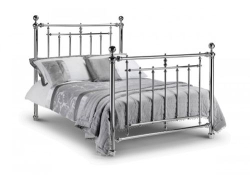 Julian Bowen Empress 4ft6 Double Chrome Metal Bed Frame