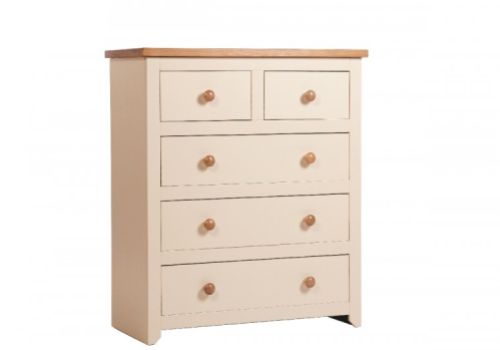 Core Jamestown 5  (3 + 2) Drawer Cream Chest