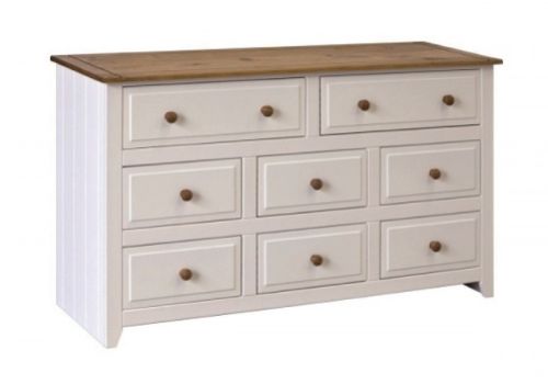 Core Capri 6 + 2 Drawer White Chest Of Drawers