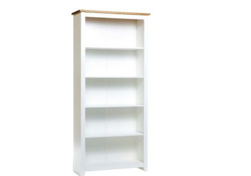 Core Capri White Tall Bookcase