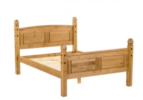 Core Corona 4ft6 Double Pine Wooden Bed