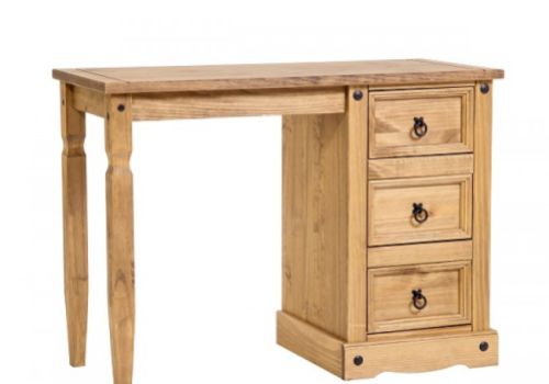 Core Corona Pine Single Pedestal Dressing Table