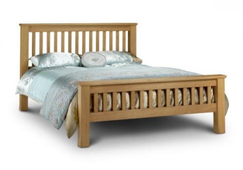 Julian Bowen Amsterdam 6ft Super Kingsize Oak Bed Frame High Foot End