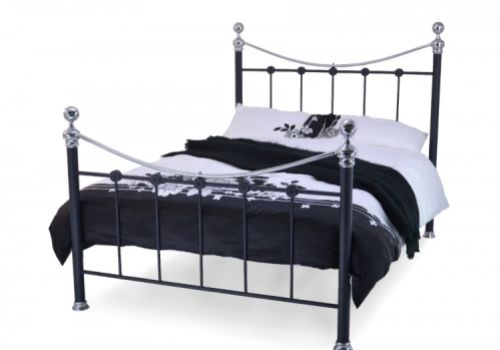 Metal Beds Cambridge 3ft Single Black Metal Bed Frame