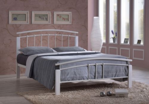 Time Living Tetras 5ft Kingsize White Metal Bed Frame