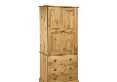 Core Cotswold 2 Door 2 Drawer Pine Wardrobe by Core Products