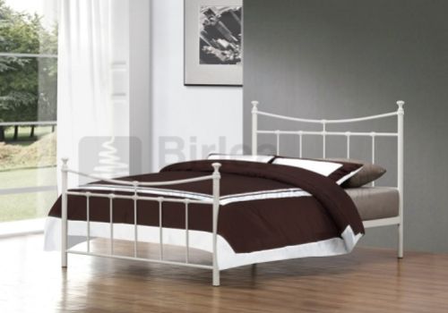 Birlea Emily 4ft Small Double Cream Metal Bed Frame