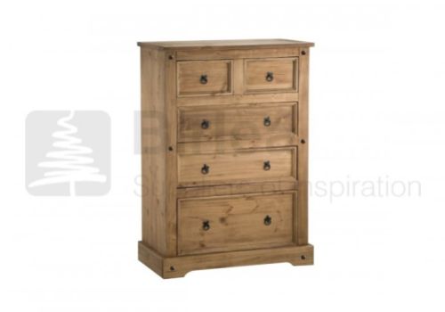 Birlea Corona Pine 3+2 Drawer Chest