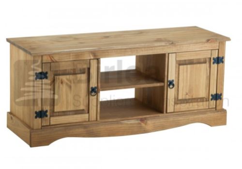 Birlea Corona Pine 2 Door Flat Screen TV Unit