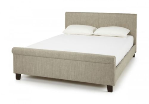 Serene Hazel 6ft Super Kingsize Linen Fabric Bed Frame