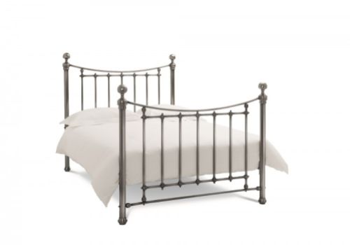 Bentley Designs Isabelle 5ft Kingsize Nickel Metal Bed Frame