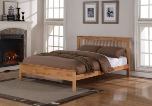 Flintshire Pentre 3ft Single Oak Finish Bed