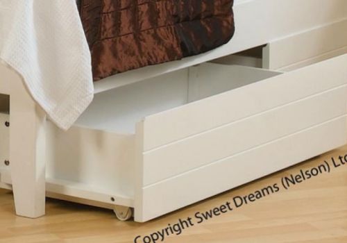 Sweet Dreams White Painted Finish Under Bed Drawers (2 Drawers) Bundle