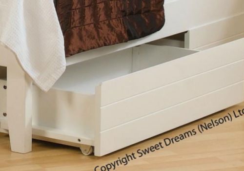 Sweet Dreams White Painted Finish Under Bed Drawers (4 Drawers) Bundle