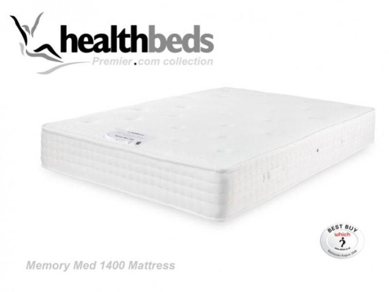 Healthbeds Memory Med 1400 6ft Super Kingsize Bed
