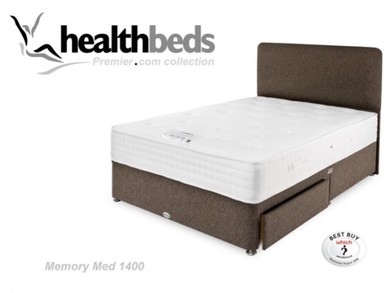 Healthbeds Memory Med 1400 6ft Super Kingsize Bed