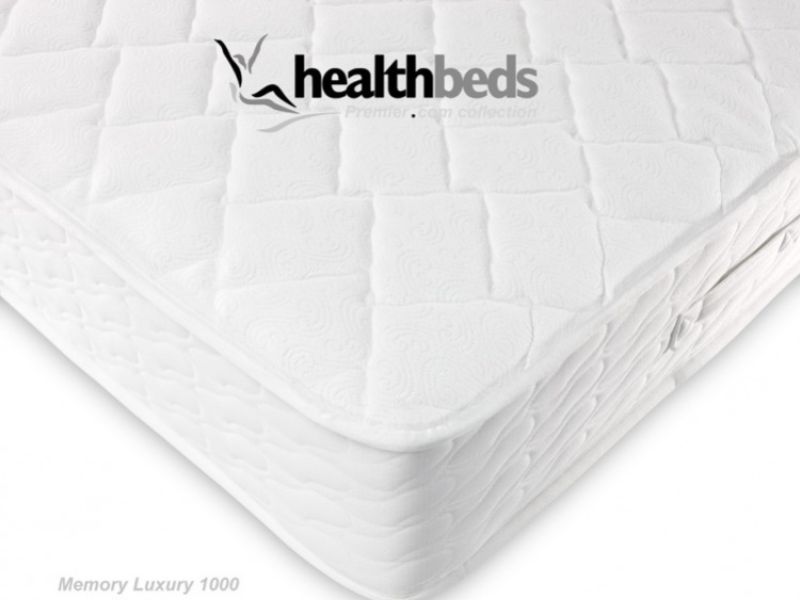 Healthbeds Memory Luxury 1000 2ft6 Small Single Mattress