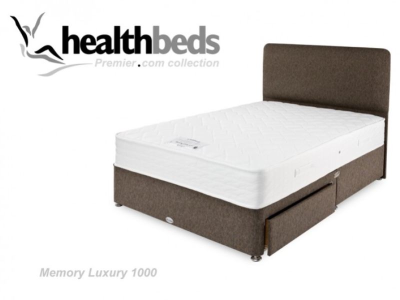 Healthbeds Memory Luxury 1000 2ft6 Small Single Bed
