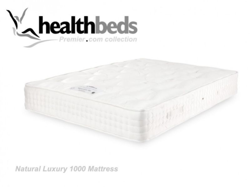 Healthbeds Natural Luxury 1000 Pocket 2ft6 Small Single Divan Bed