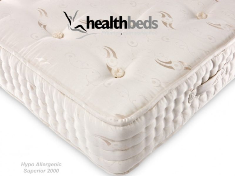 Healthbeds Hypo Allergenic Superior 2000 Pocket 6ft Super Kingsize Mattress