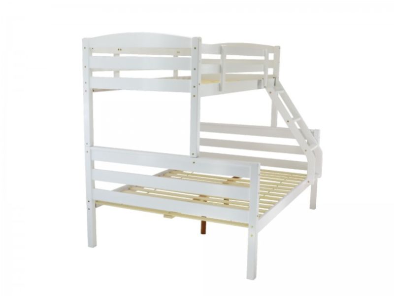 Metal Beds Moderna White Wooden Triple Sleeper Bed