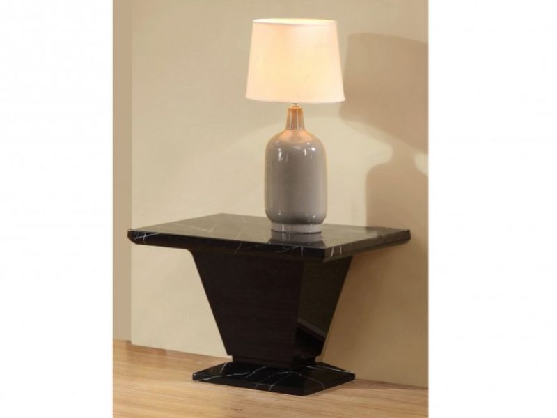 Exlusive UK Eclipse Marble Lamp Table