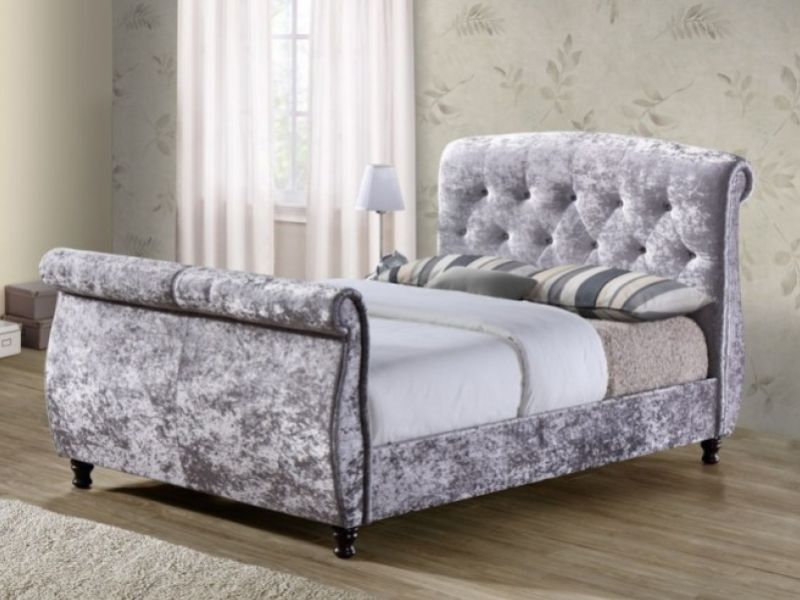 Birlea Toulouse 6ft Super Kingsize Grey Fabric Bed Frame