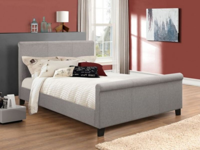 Birlea Hudson 5ft Kingsize Grey Fabric Bed Frame