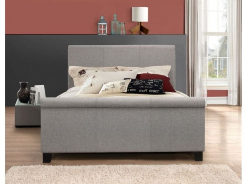 Birlea Hudson 5ft Kingsize Grey Fabric Bed Frame
