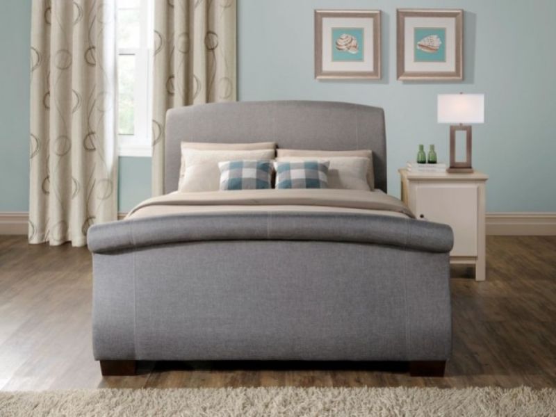 Birlea Barcelona 4ft6 Double Grey Fabric Bed Frame