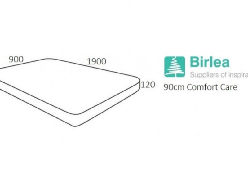 Birlea Comfort Care 3ft Single Foam Mattress