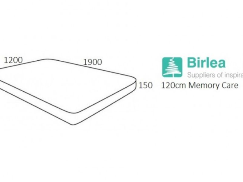 Birlea Memory Care 4ft Small Double Memory Foam Mattress