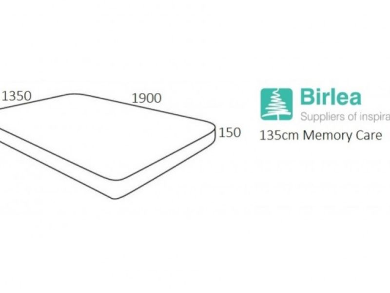 Birlea Memory Care 4ft6 Double Memory Foam Mattress