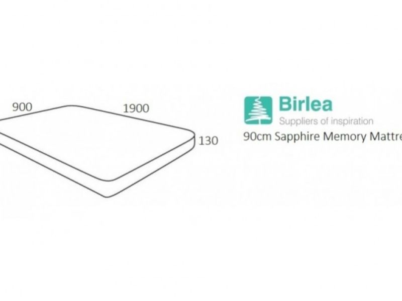 Birlea Sapphire Memory 3ft Single Memory Foam Mattress