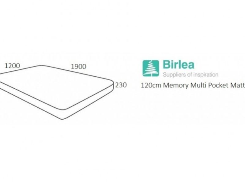 Birlea Memory Multi Pocket 4ft Small Double Pocket Spring Mattress