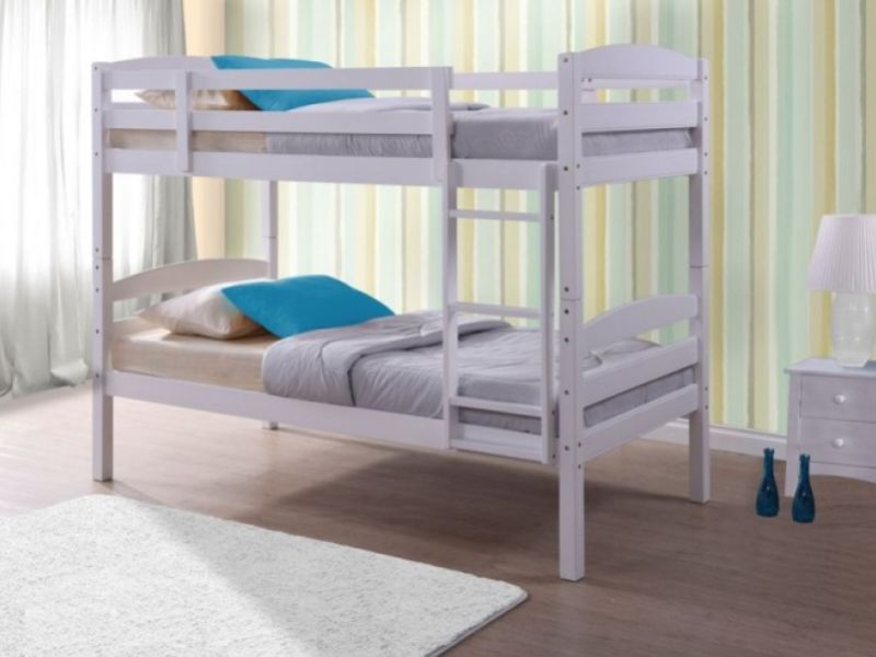 Birlea Chatsworth 3ft Single White Wooden Bunk Bed