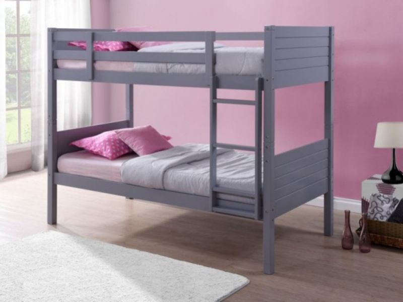 Birlea Dakota 3ft Single Grey Wooden Bunk Bed