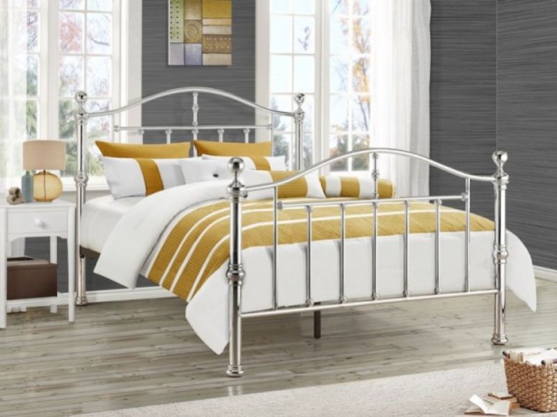 Birlea Victoria 4ft6 Double Chrome Metal Bed Frame