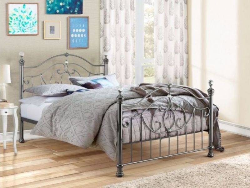 Birlea Lexington Black Nickel 4ft6 Double Metal Bed Frame