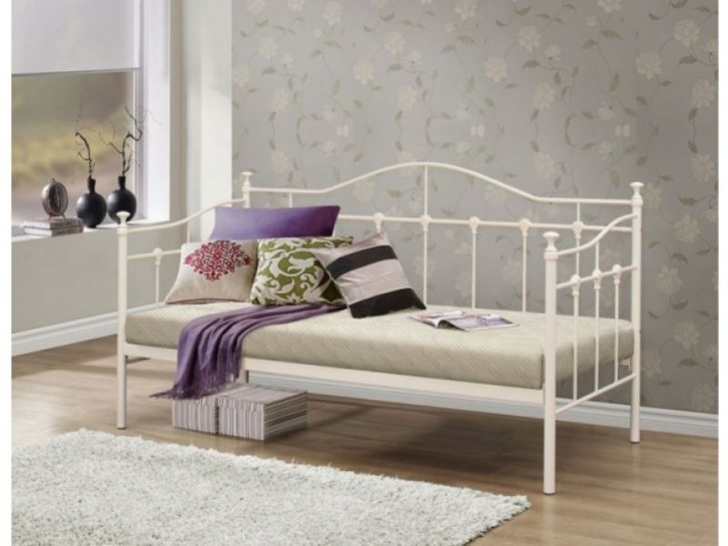 Birlea Torino 3ft Single Cream Metal Day Bed