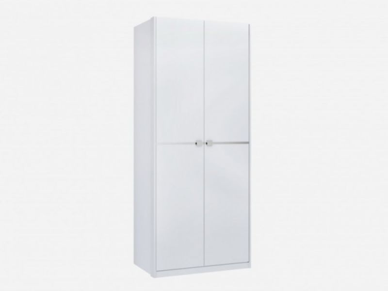 Birlea Aztec White Gloss 2 Door Wardrobe