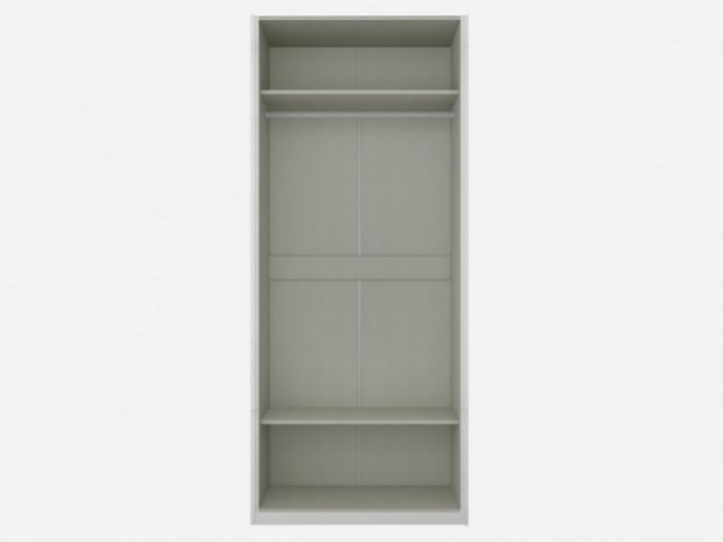 Birlea Aztec White Gloss 2 Door Wardrobe