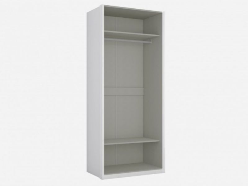 Birlea Aztec White Gloss 2 Door Wardrobe