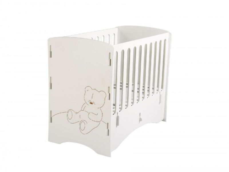 Kidsaw White Wooden Cub Cot